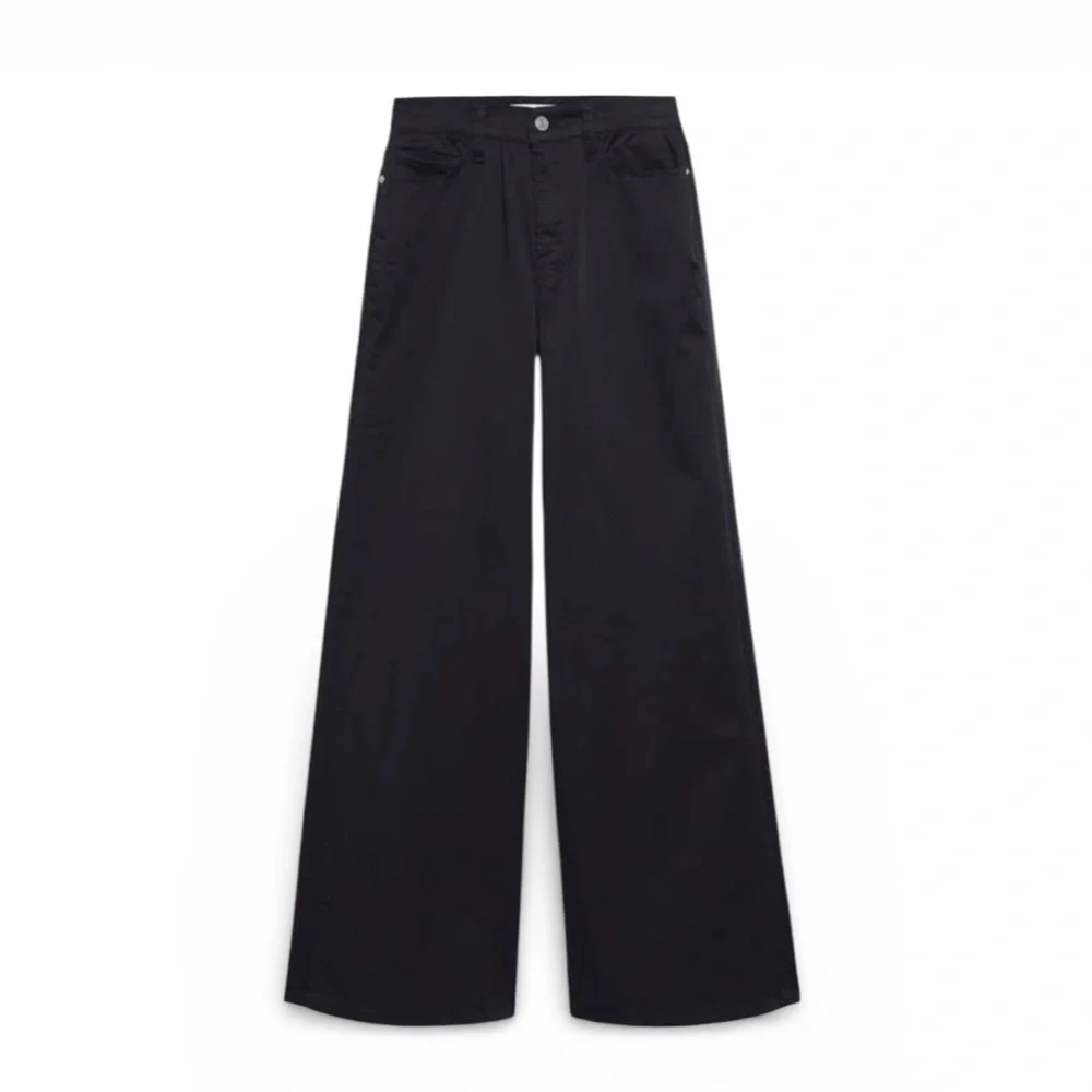 FRAME Denim Le Palazzo Sateen - Black NWT